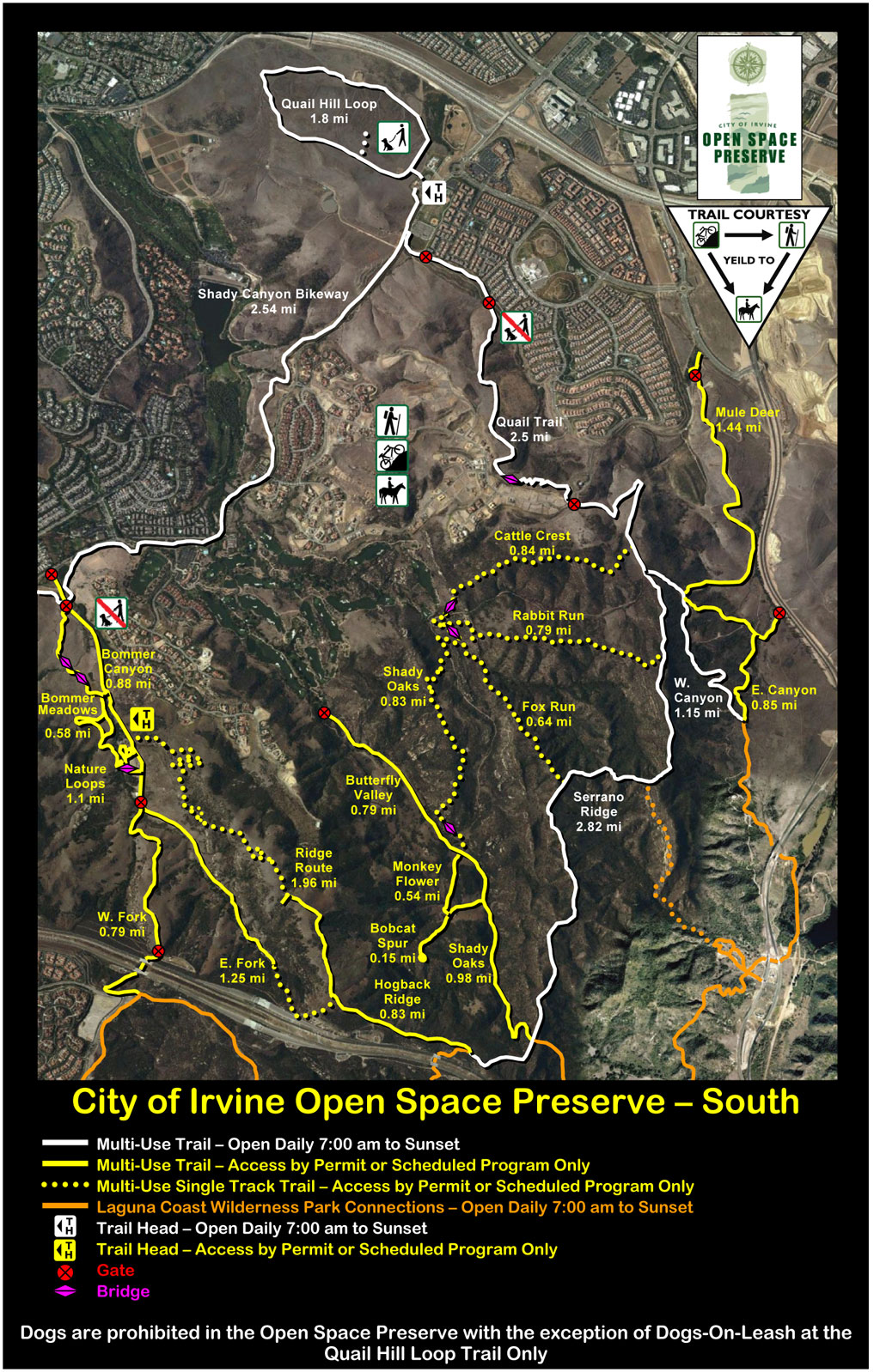 Quail Hill Trail Map Bommer Canyon | Imtbtrails