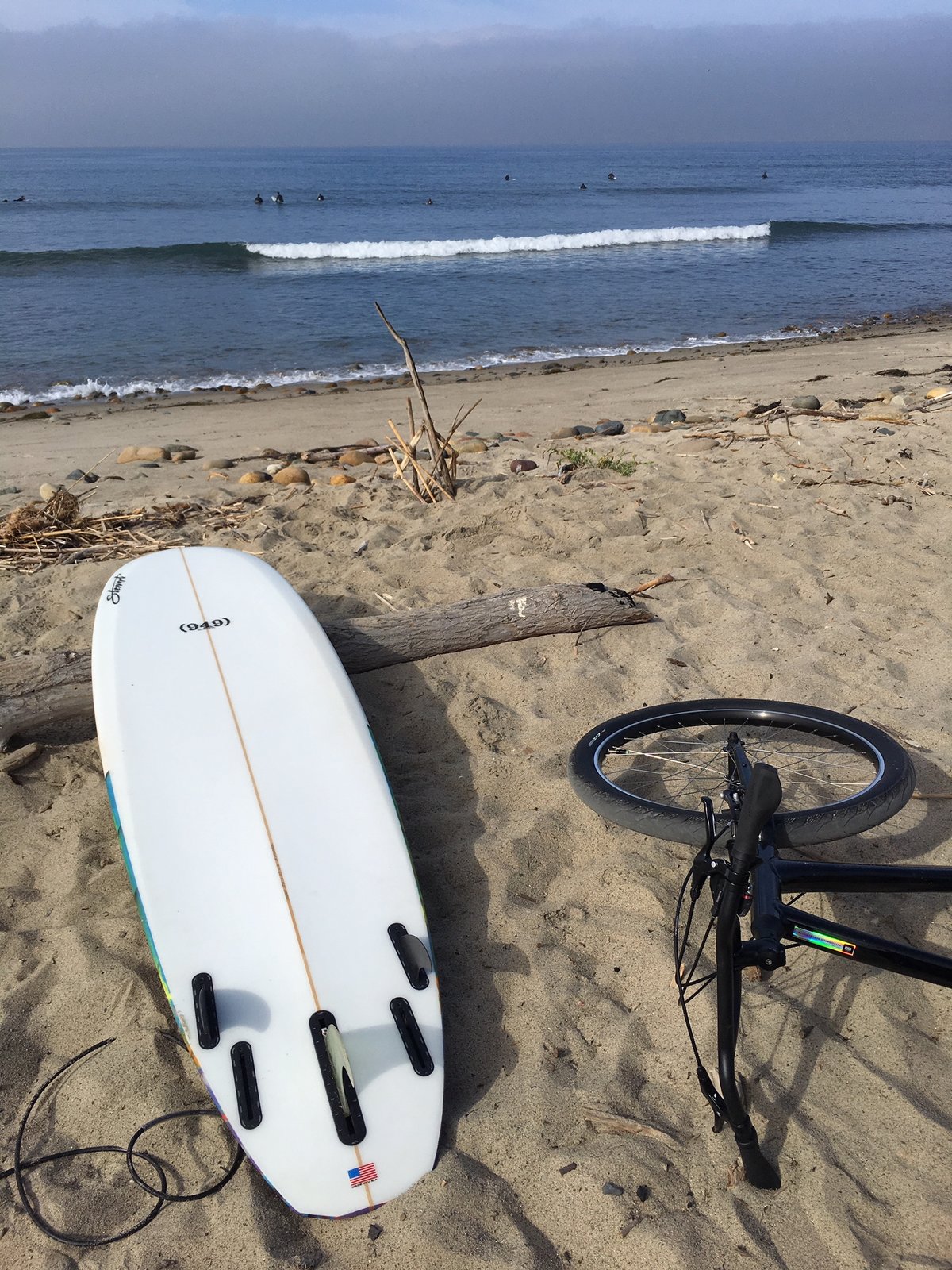 Board and Bike at Middles.JPG